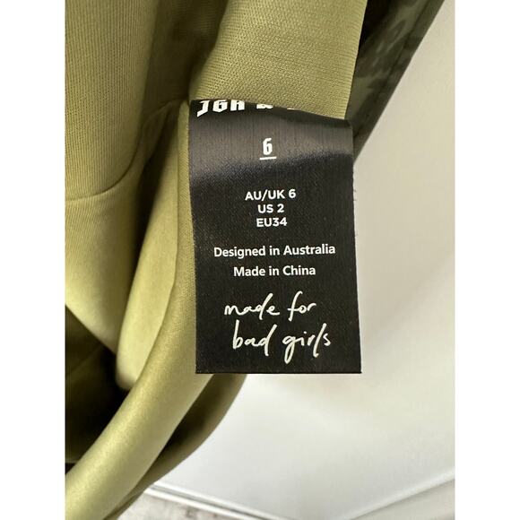 Jagger & Stone Princess Polly Demi Mesh Green Midi Dress size 2 - Picture 12 of 13